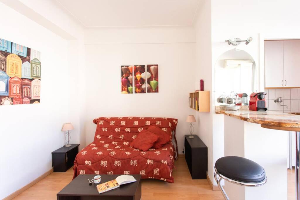 Nice Center - Bright Studio Balcony Wifi & Aircon Daire Dış mekan fotoğraf